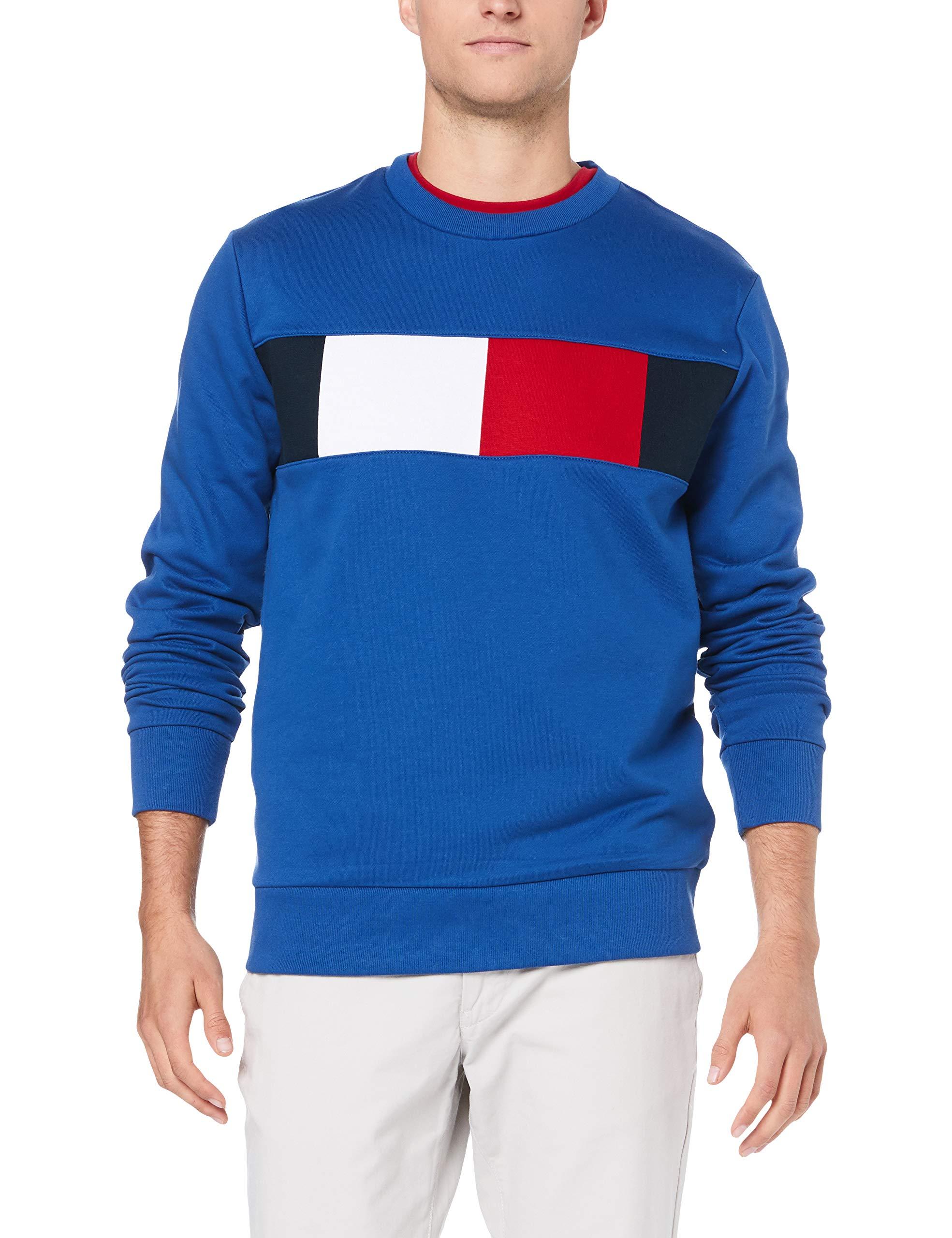 tommy hilfiger flag chest logo sweatshirt