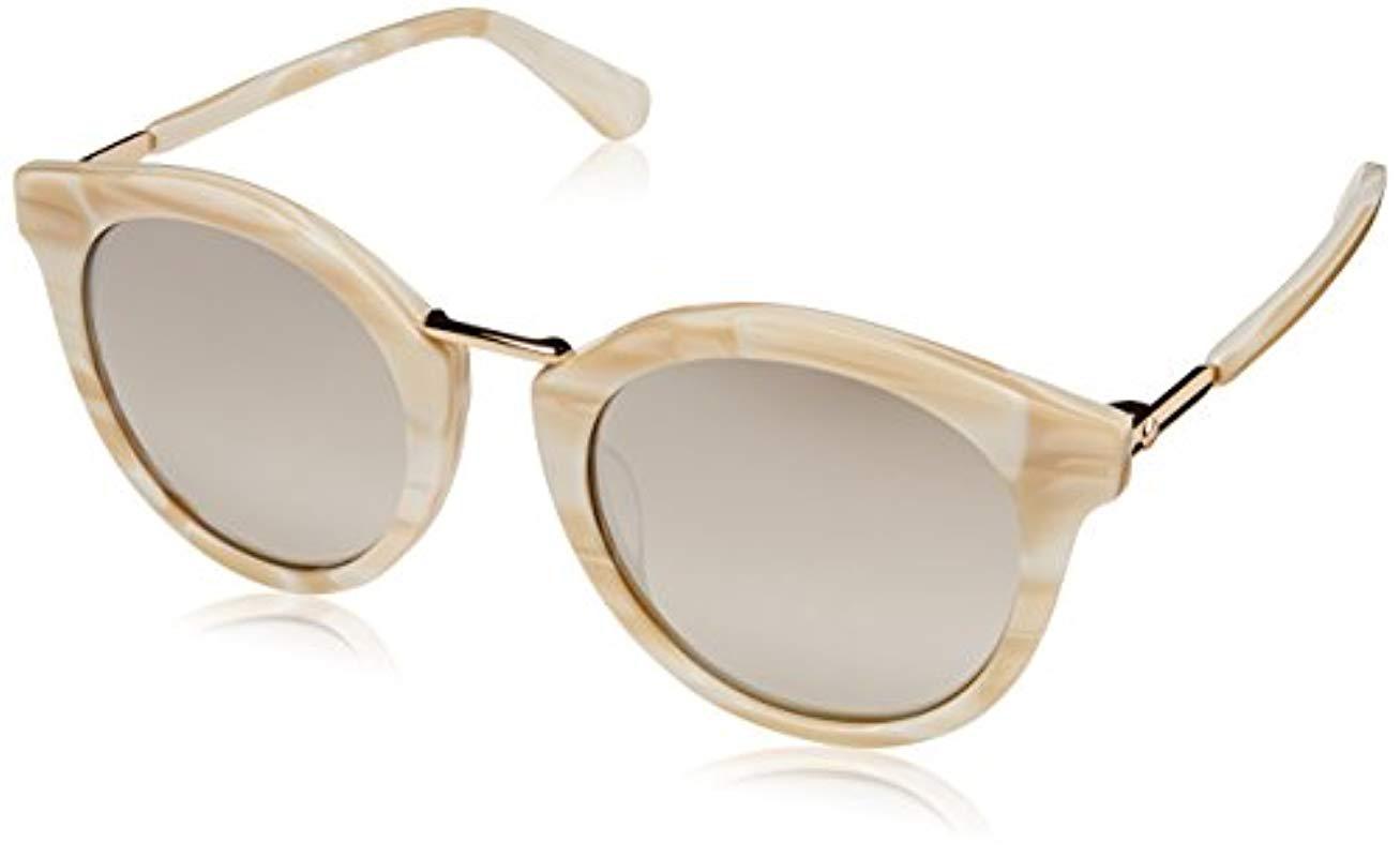 Lyst Kate Spade Kate Spade Joylyn/s Round Sunglasses, White, 50 Mm in