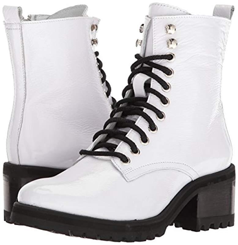 steve madden white combat boots