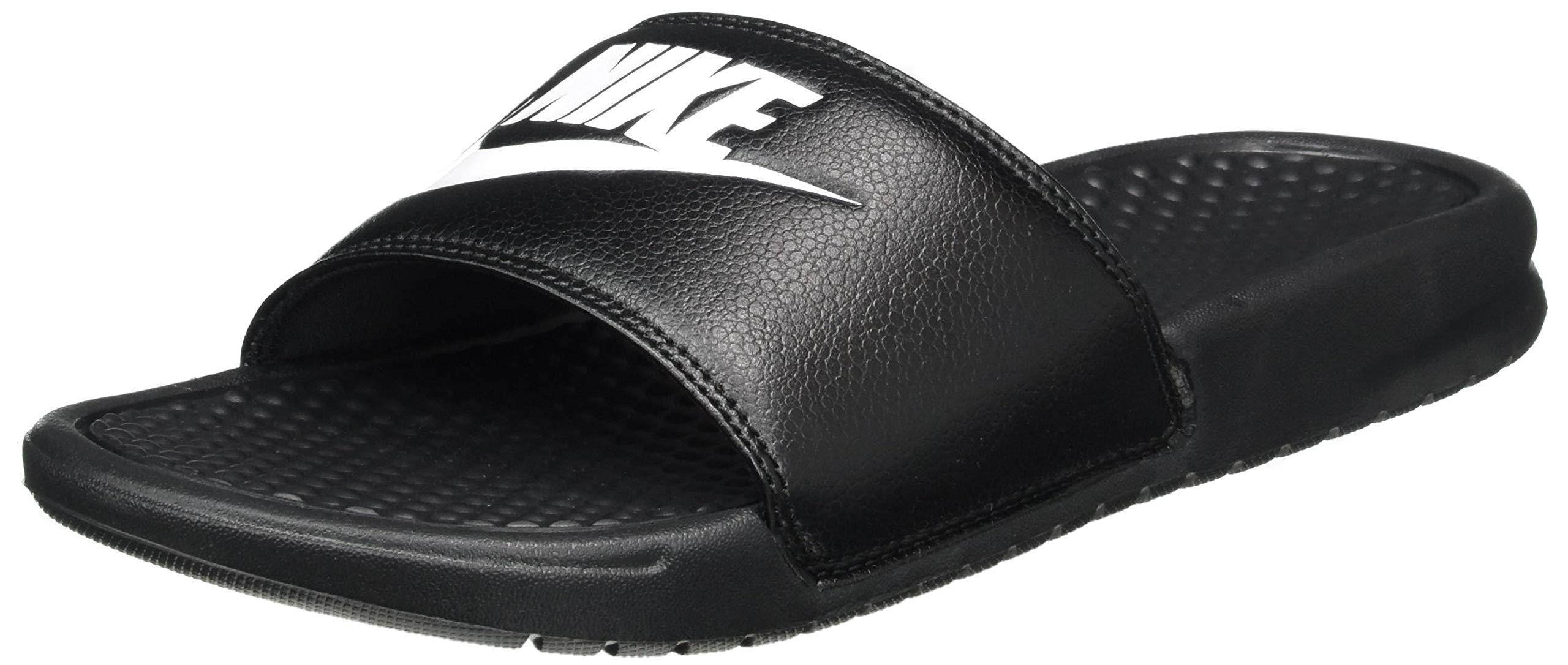 nike benassi jdi black & white mens slide sandals