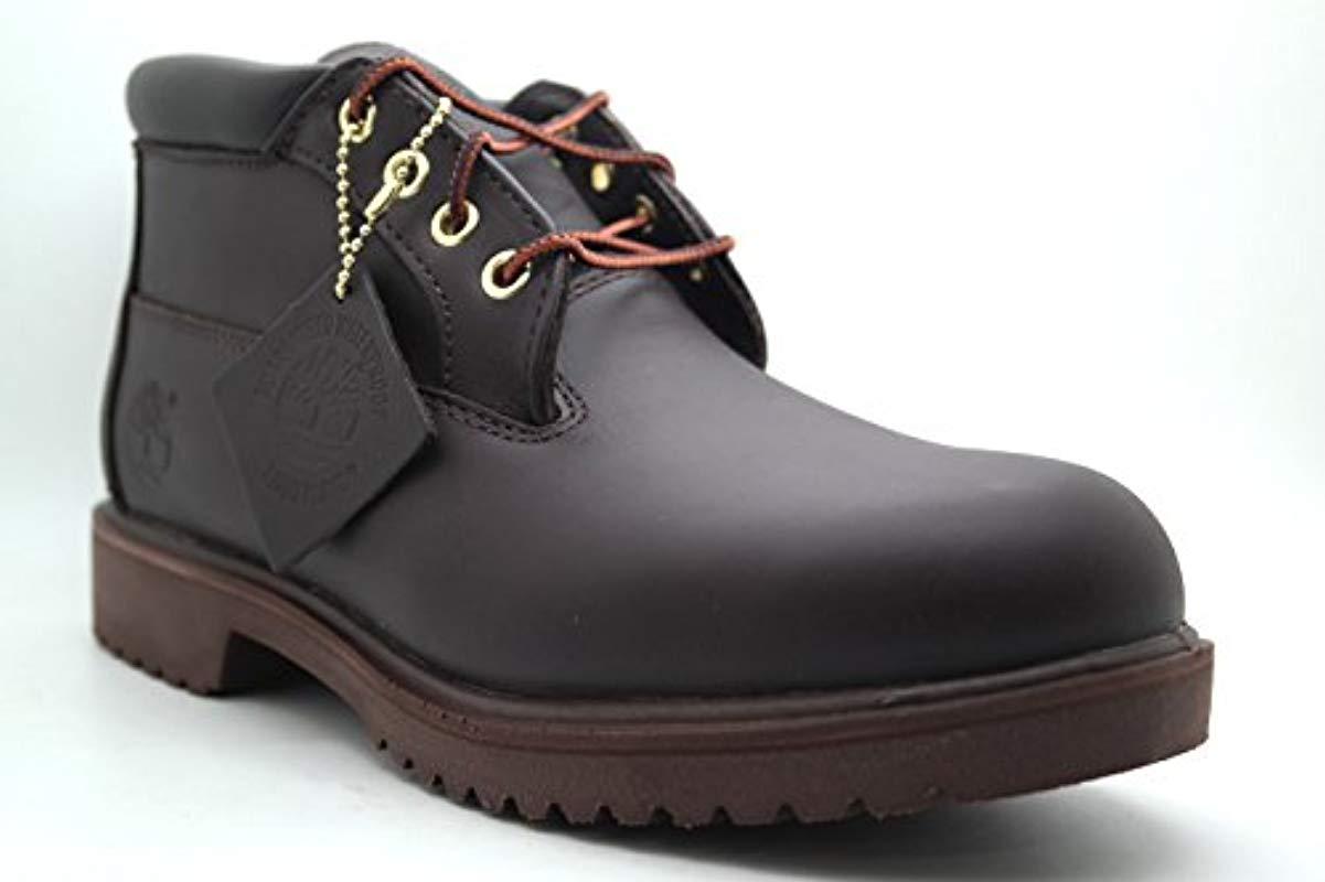 Timberland Leather Newman Premium Waterproof Chukka Boots in Brown Leather  (Brown) for Men | Lyst