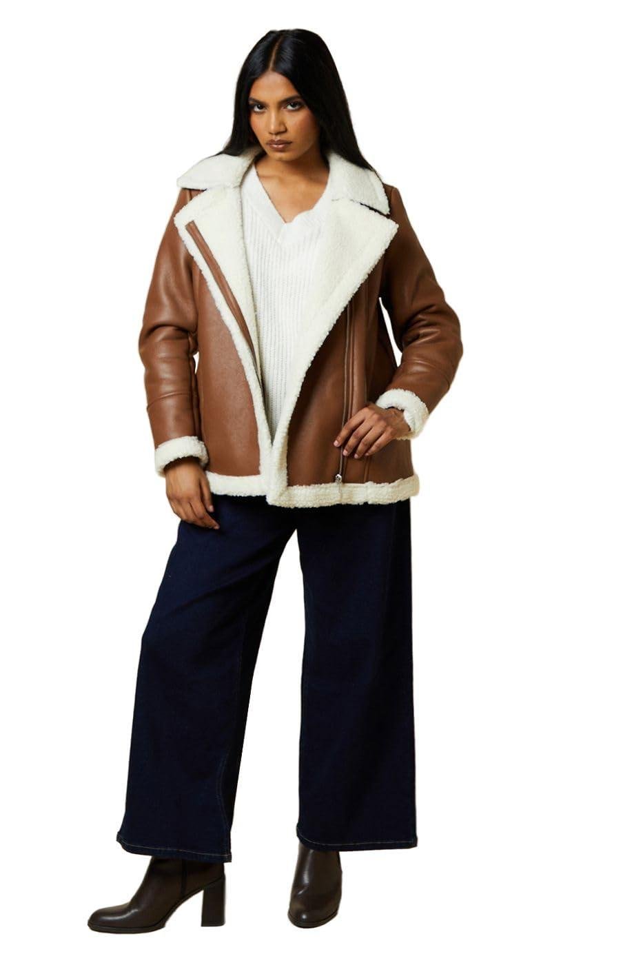 Faux Fur Dorothy Perkins Aviator Jacket Dorothy Perkins Womens