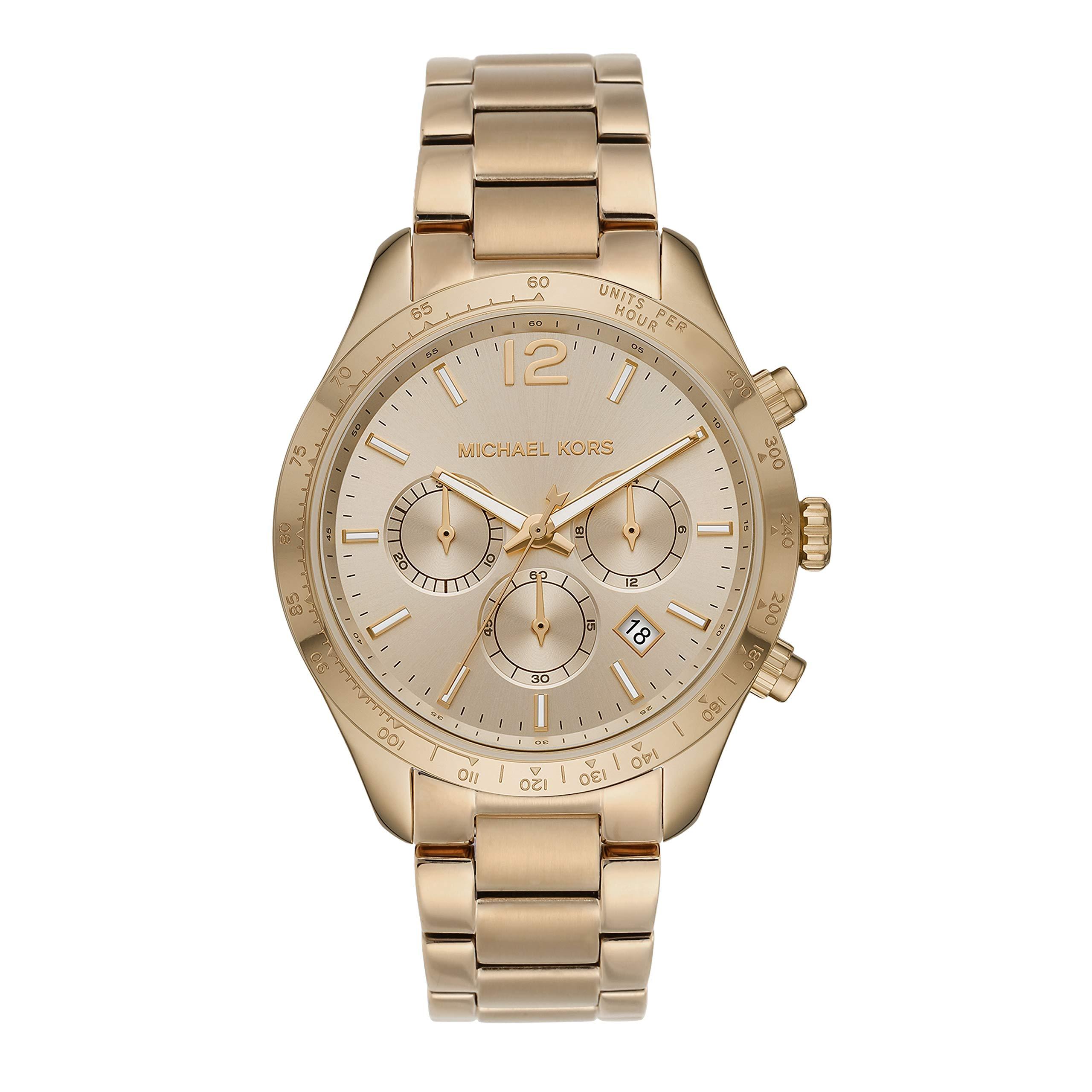 Michael Kors Quartz Watch With Stainless Steel Strap in Gold (Metallic
