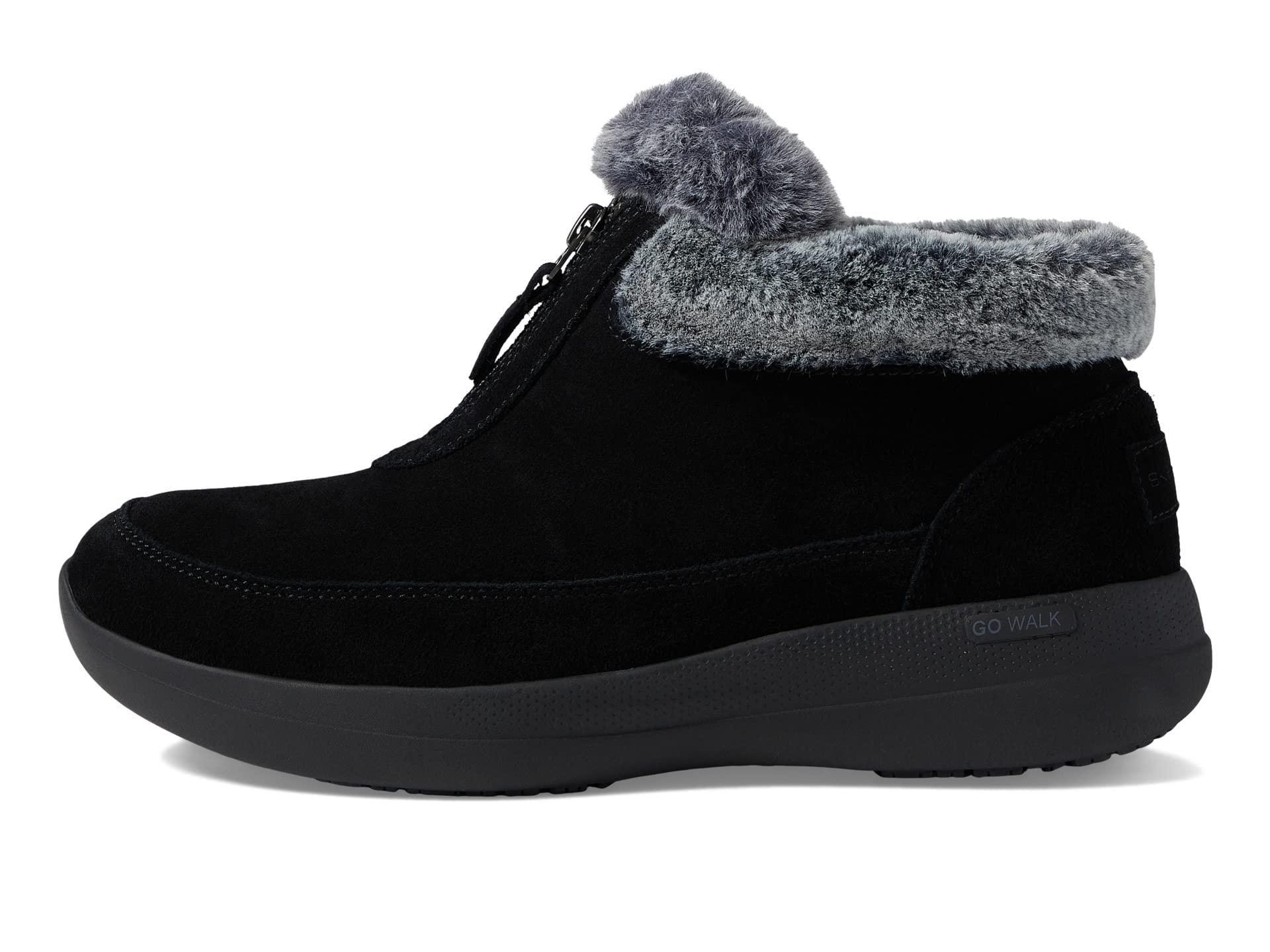 Skechers Go Walk Stabilityrenew Ankle Boot in Black Lyst