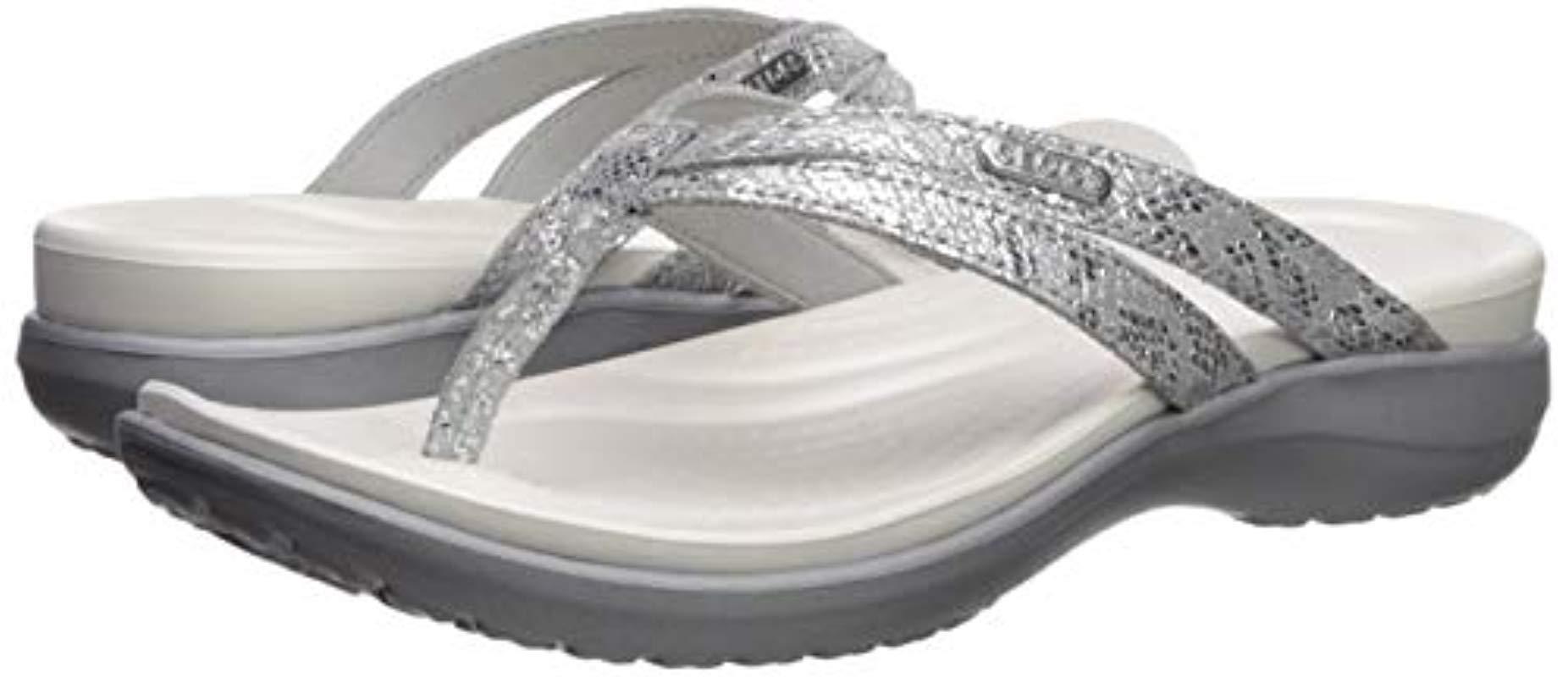 crocs capri strappy flip flop