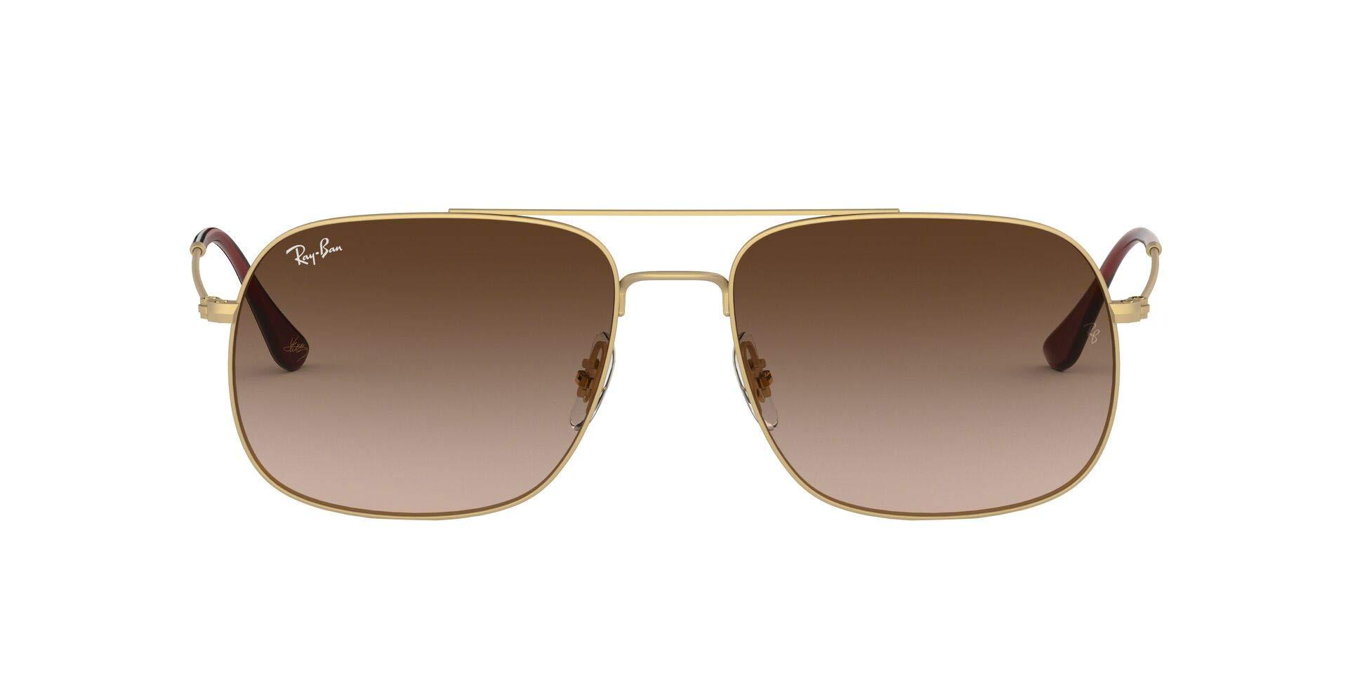 Ray-Ban Rubber Rb3595 Andrea Square Sunglasses in Brown - Save 20% - Lyst