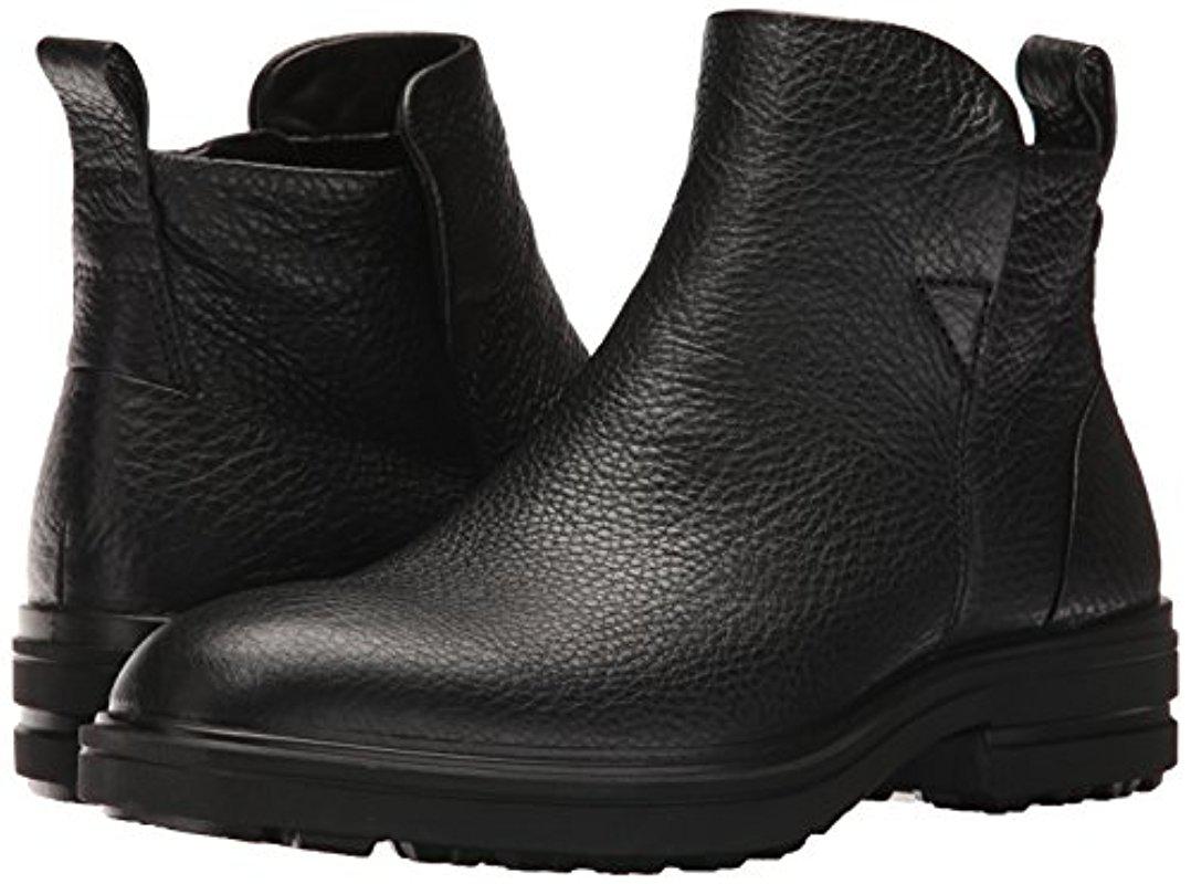 Ecco Leather Zoe Ankle Bootie in Black 
