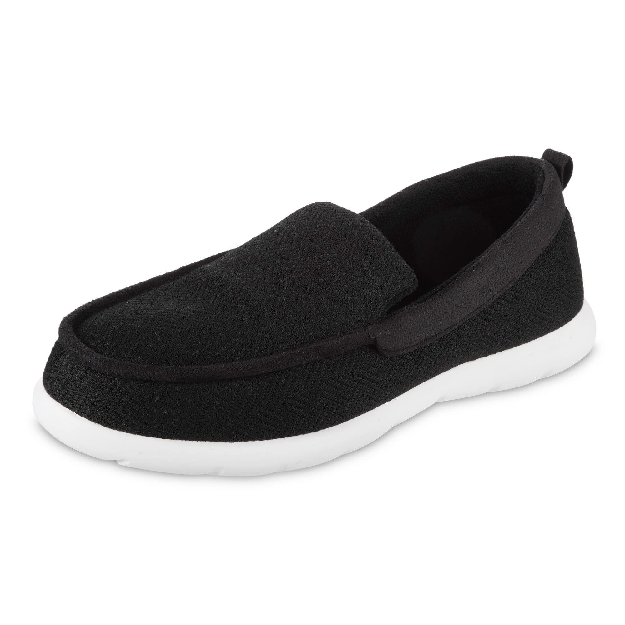 Isotoner Zenz Lightweight Moccasin Slipper in Black for Men Lyst