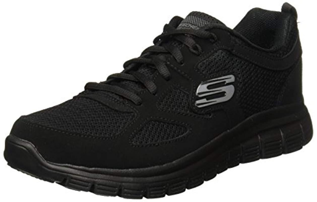 Skechers Burns 52635-bbk Low-top Sneakers in Black for Men | Lyst UK