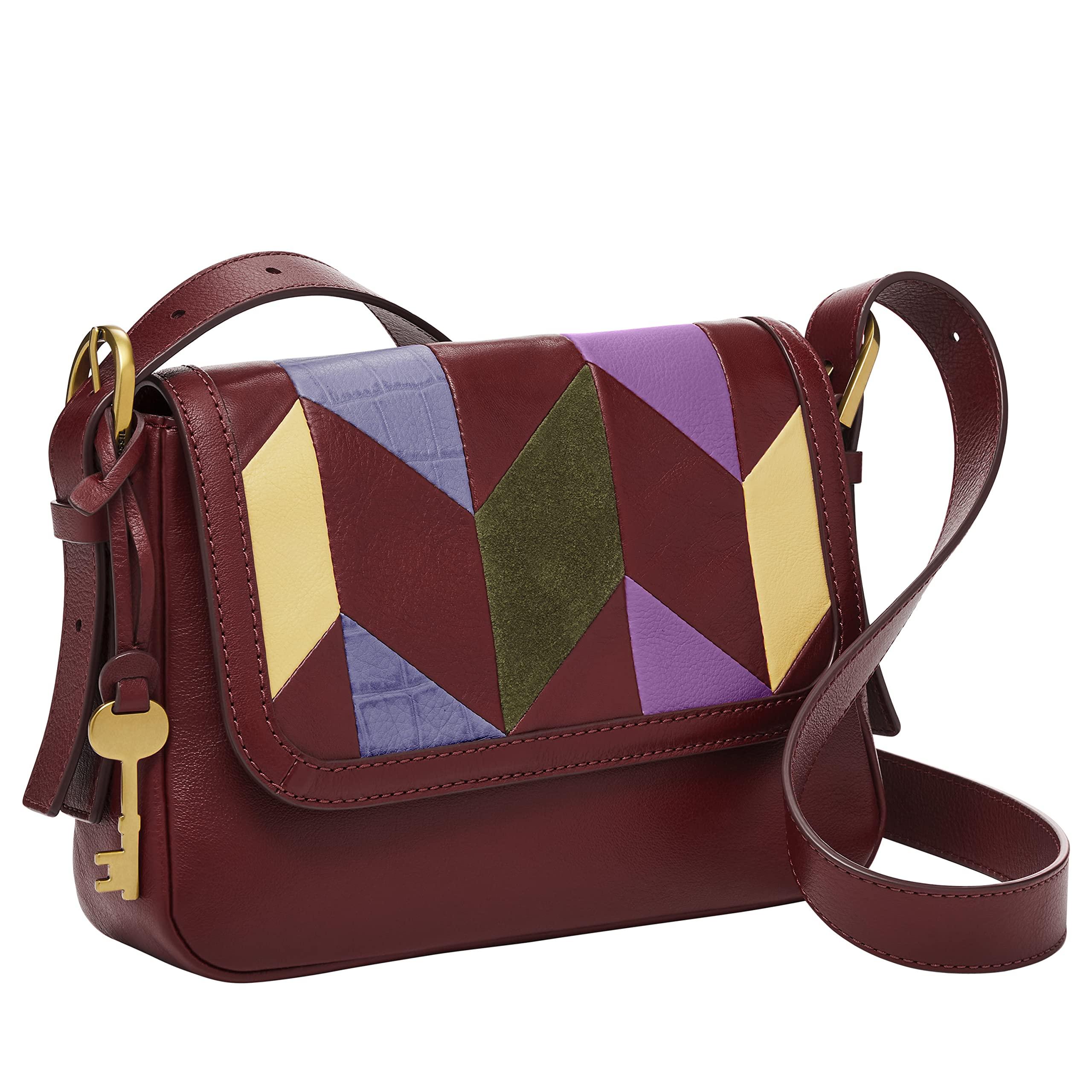 Fossil Leather Small Flap Crossbody in 