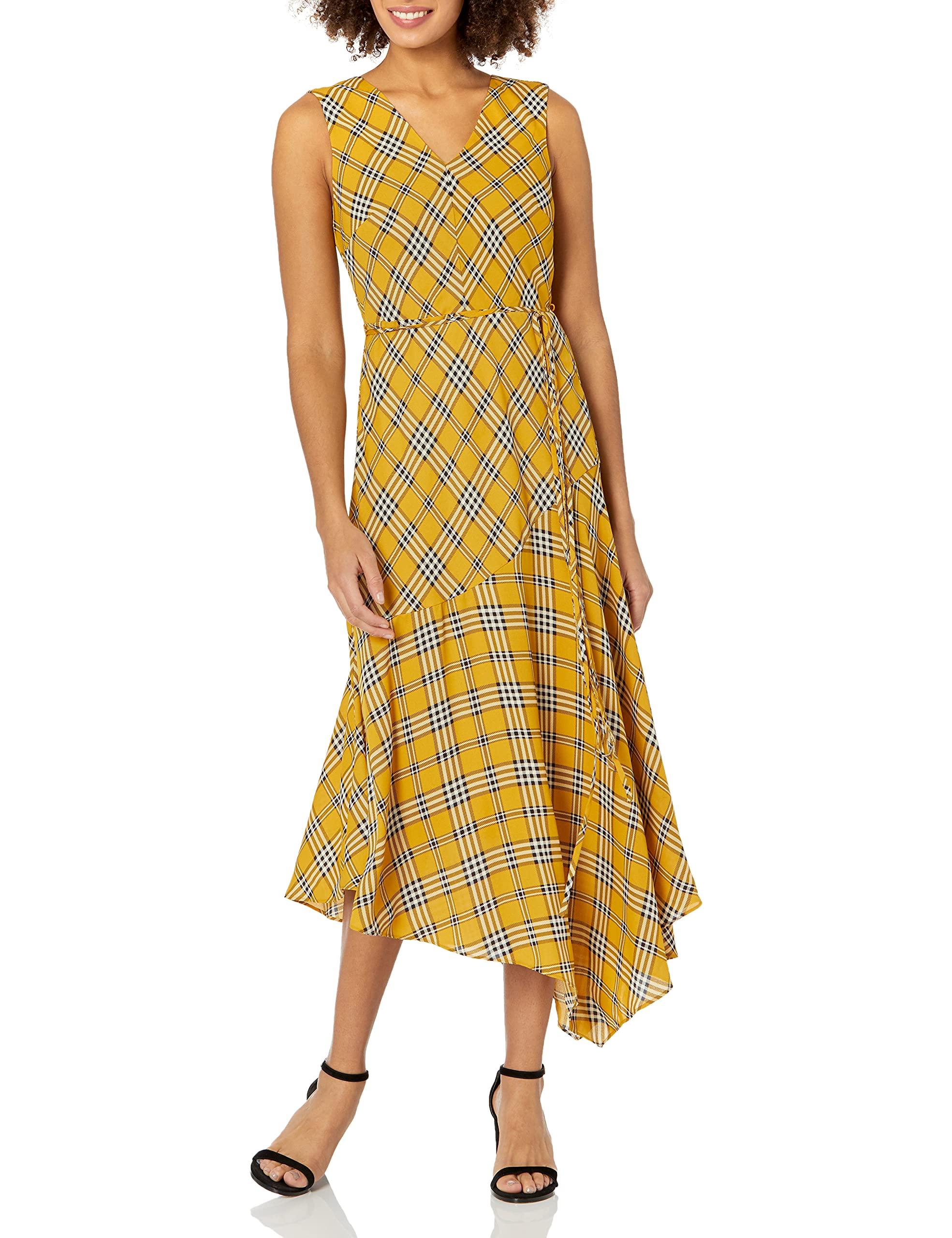 yellow vince camuto dress