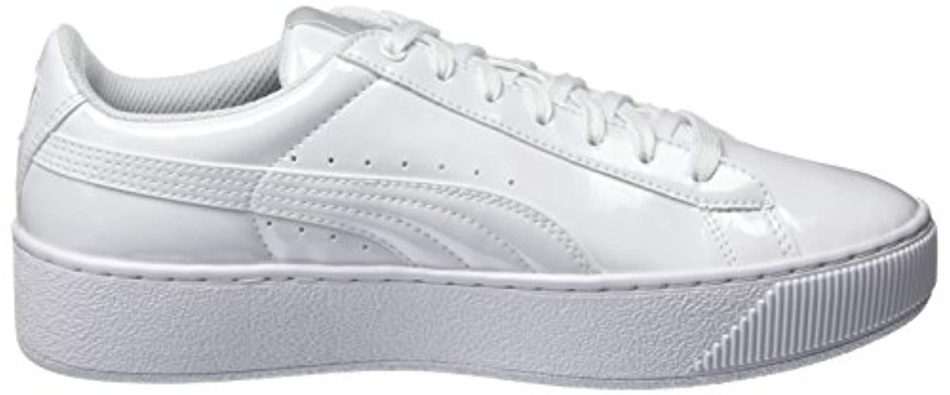 puma vikky platform patent white