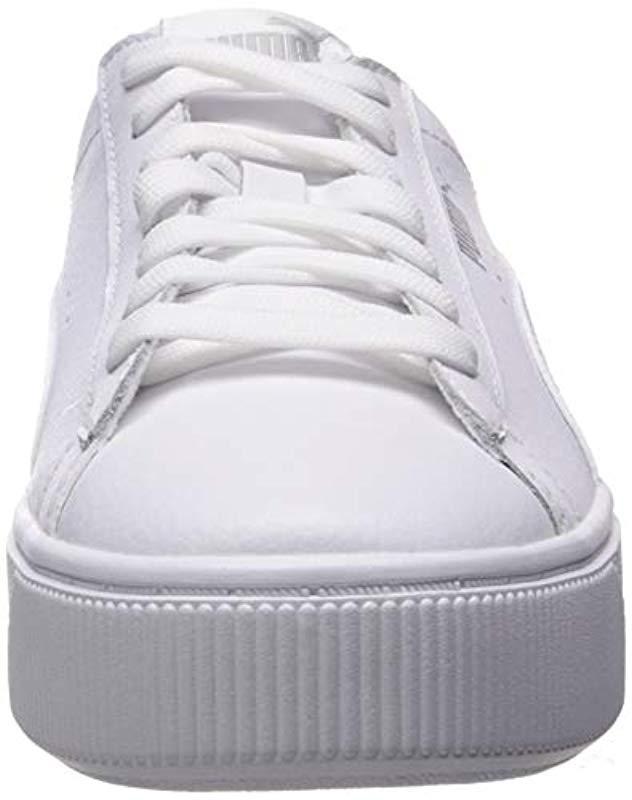 puma vikky stacked white