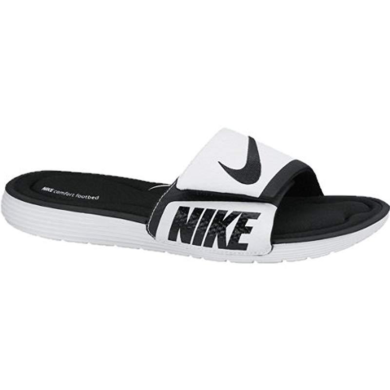 nike solarsoft comfort slide white