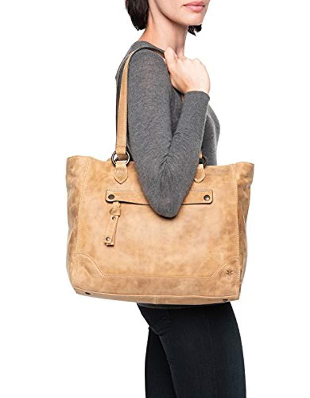 frye melissa tote beige