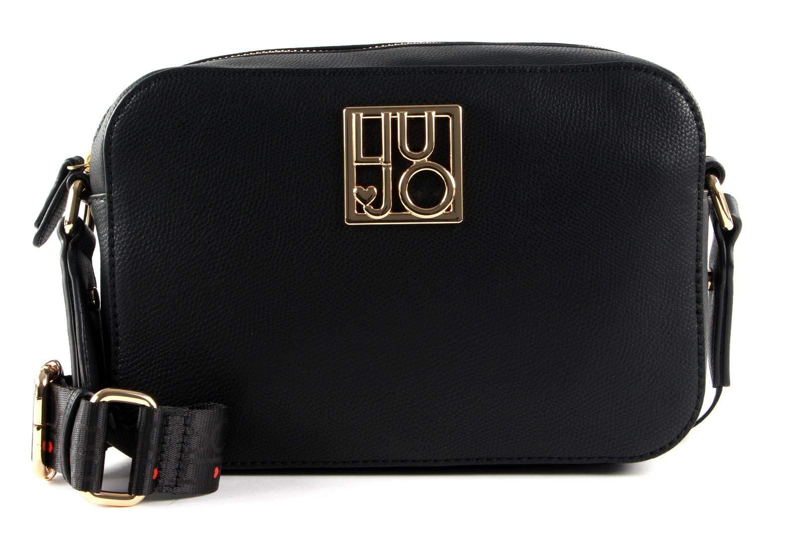 LIU.JO CROSSBODY BORSA TRACOLLA IN NYLON NERO CON CUORI STAMPATI ROSSO CON  CERNIERA E LOGO ORO SUL DAVANTI di Liu Jo in Nero | Lyst