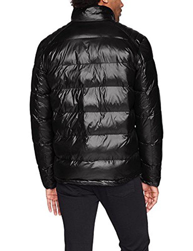 guess men's midweight puffer jacket