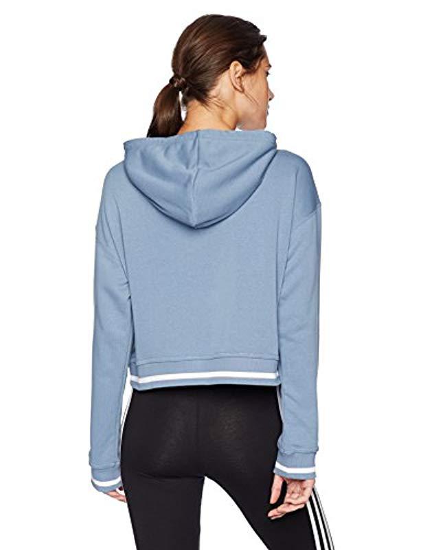 adidas active icons cropped hoodie