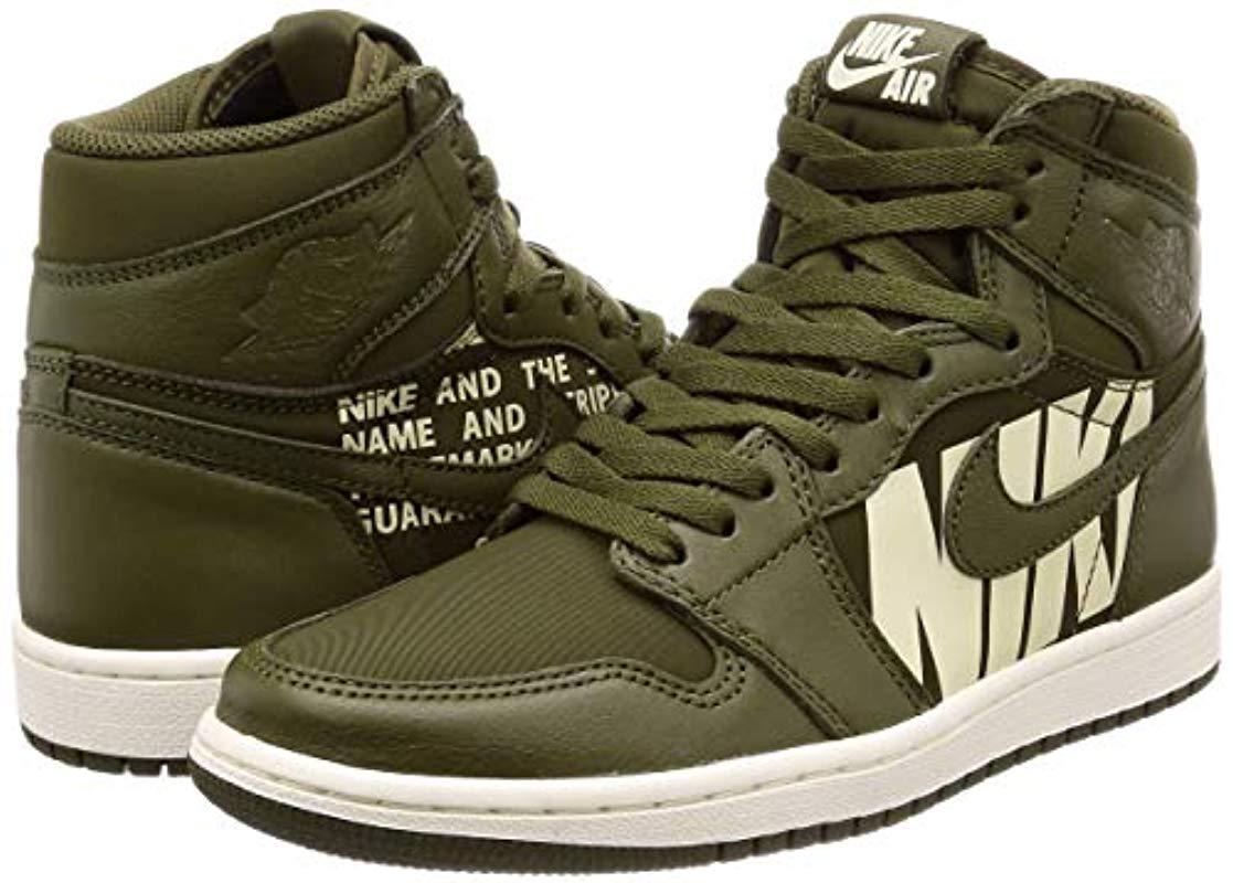 air jordan 1 retro high og olive canvas