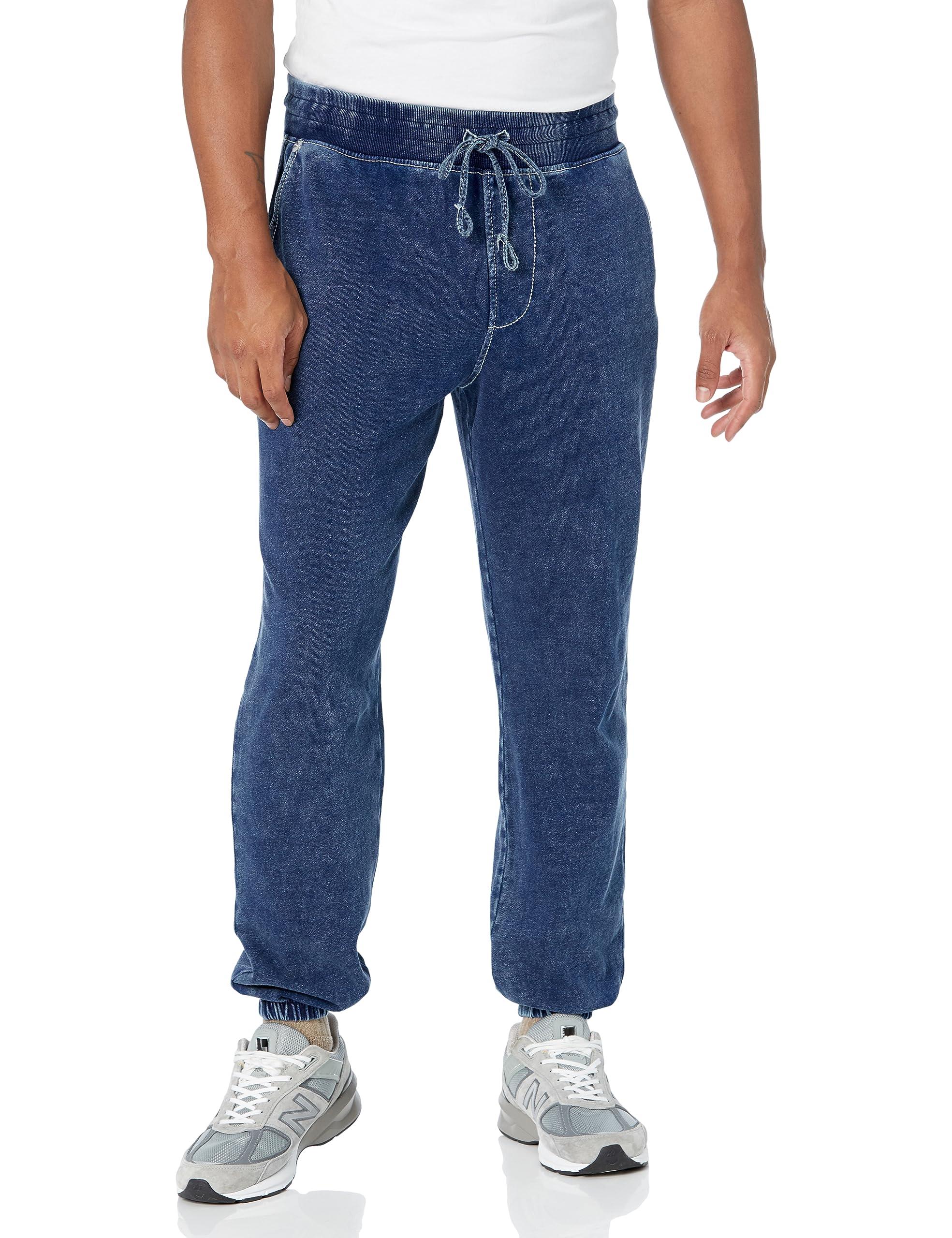 True Religion Brand Jeans Big T Fleece Jogger Pant in Blue for Men | Lyst