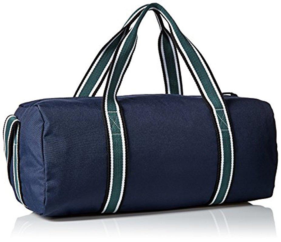 Leather weekend bag Lacoste Blue in Leather - 36789450