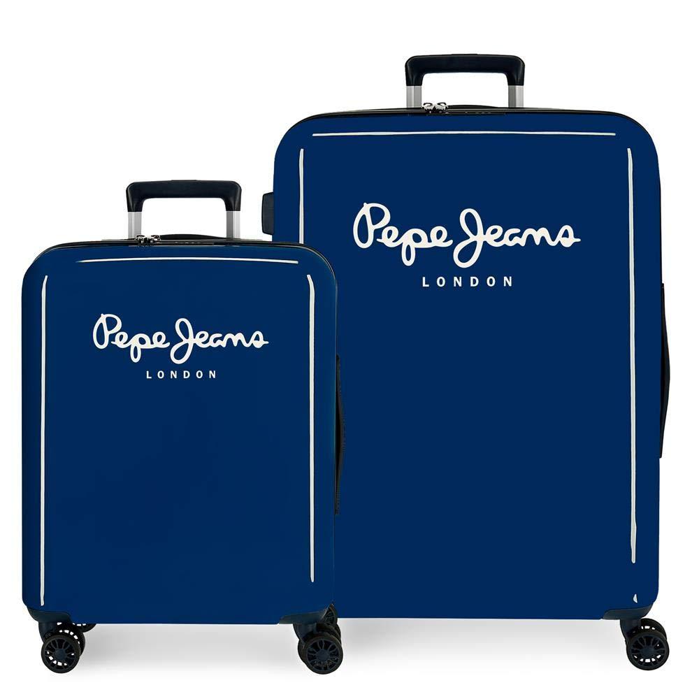 Pepe Jeans Albert Suitcase Set Blue 55 