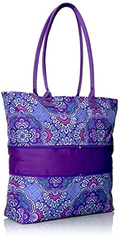 vera bradley lighten up expandable travel bag