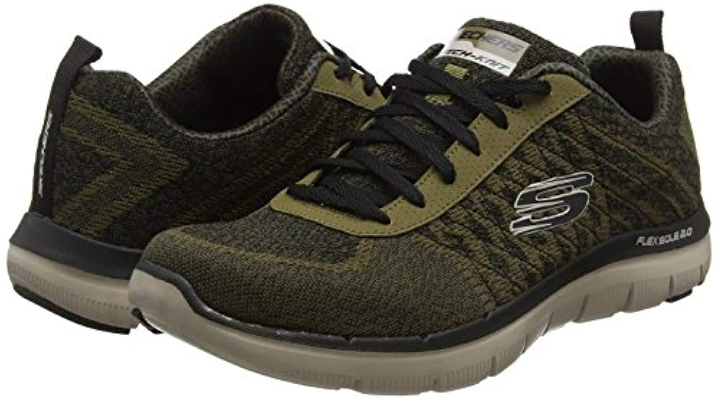 skechers flex sole 2.0 olive