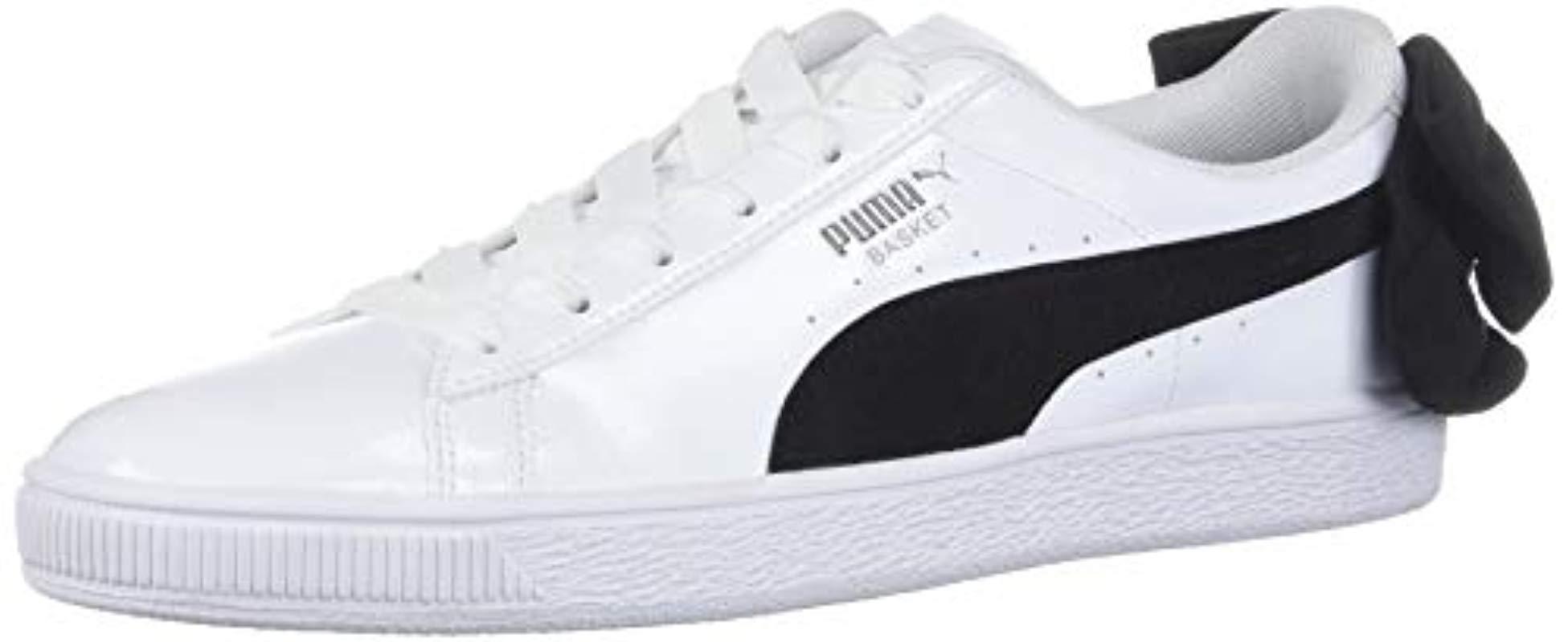 puma white bow sneakers