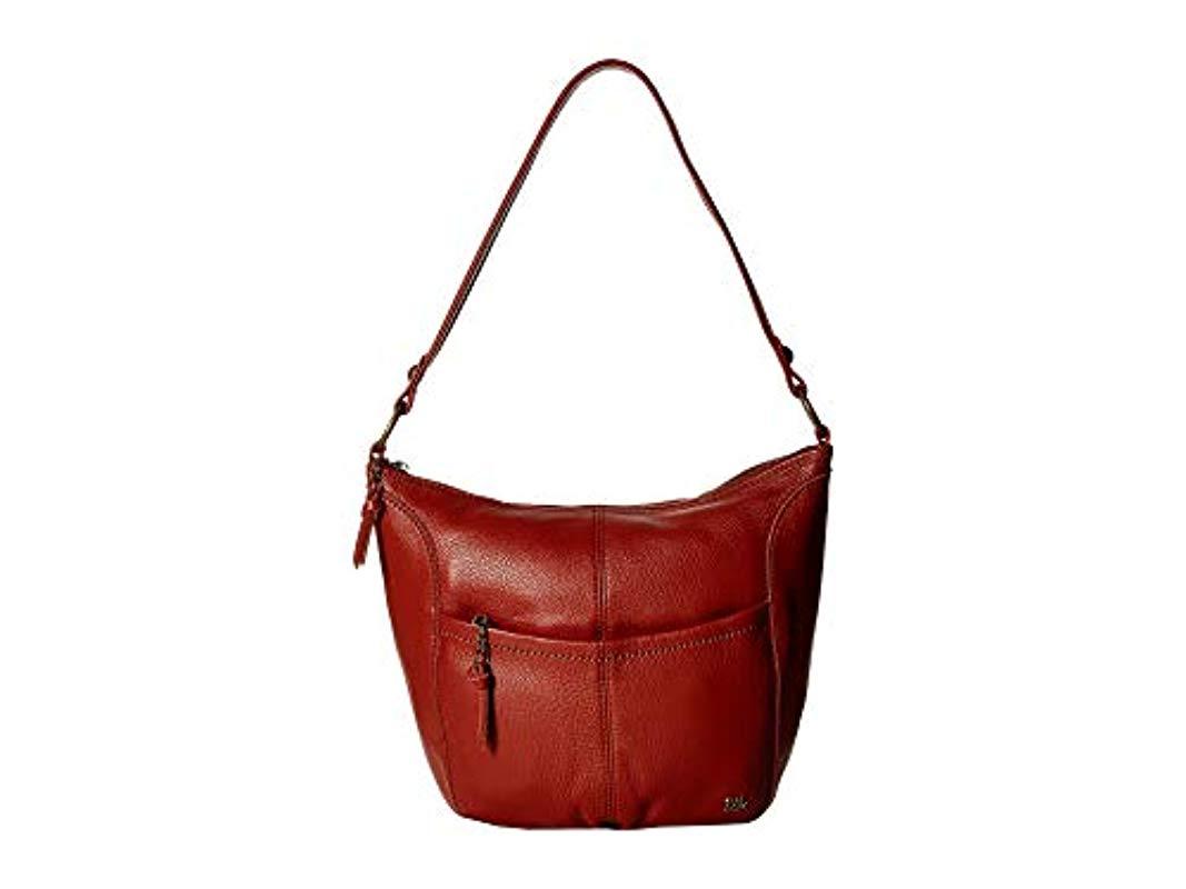 the sak iris leather shoulder bolsa