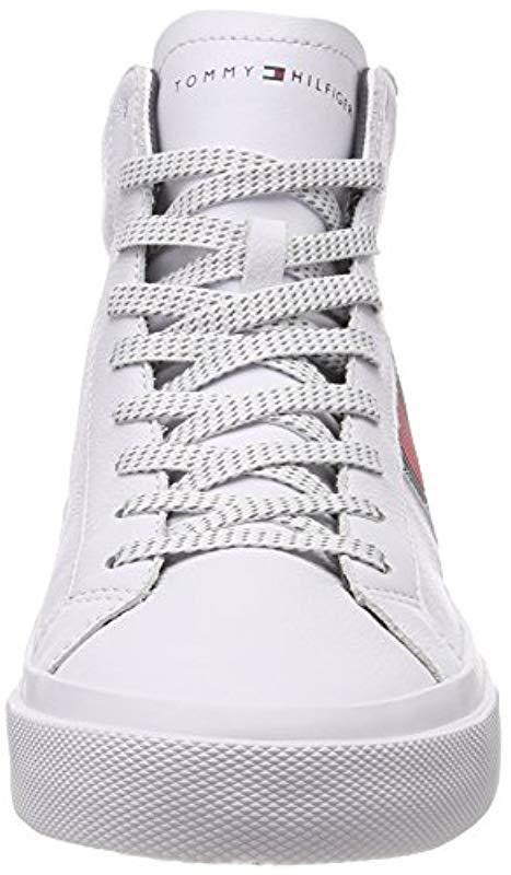 High Top Trainers in Black - TOMMY HILFIGER | Factory54