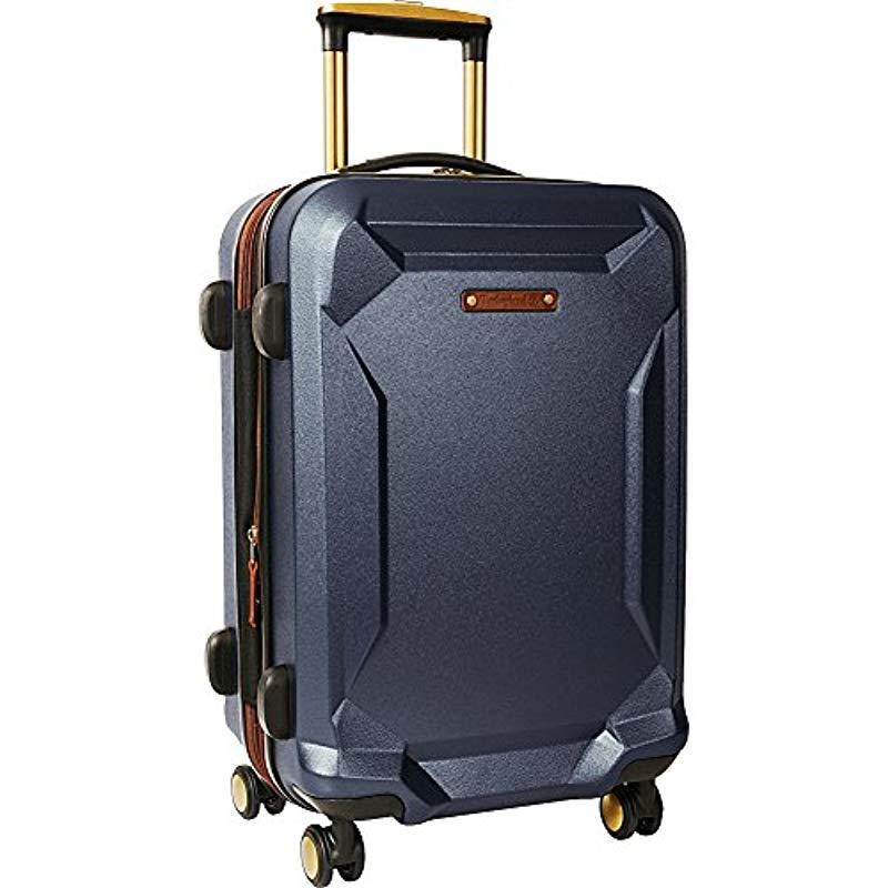 Timberland 21" Hardside Spinner Carry On Suitcase in Blue for Men | Lyst