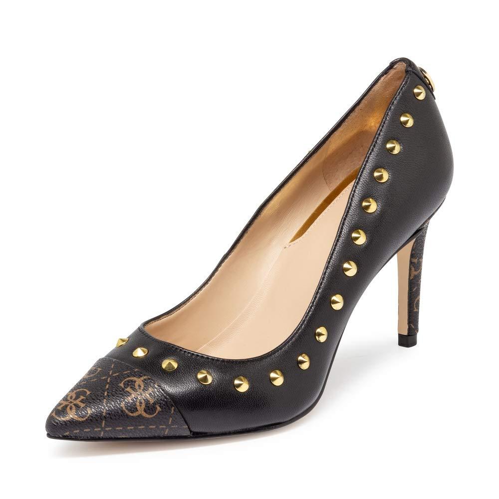 Guess Leather Décolleté A Punta Mod. Bolden Tc 80 Pelle Colore Black/brass  Donna D20gu62 - Lyst