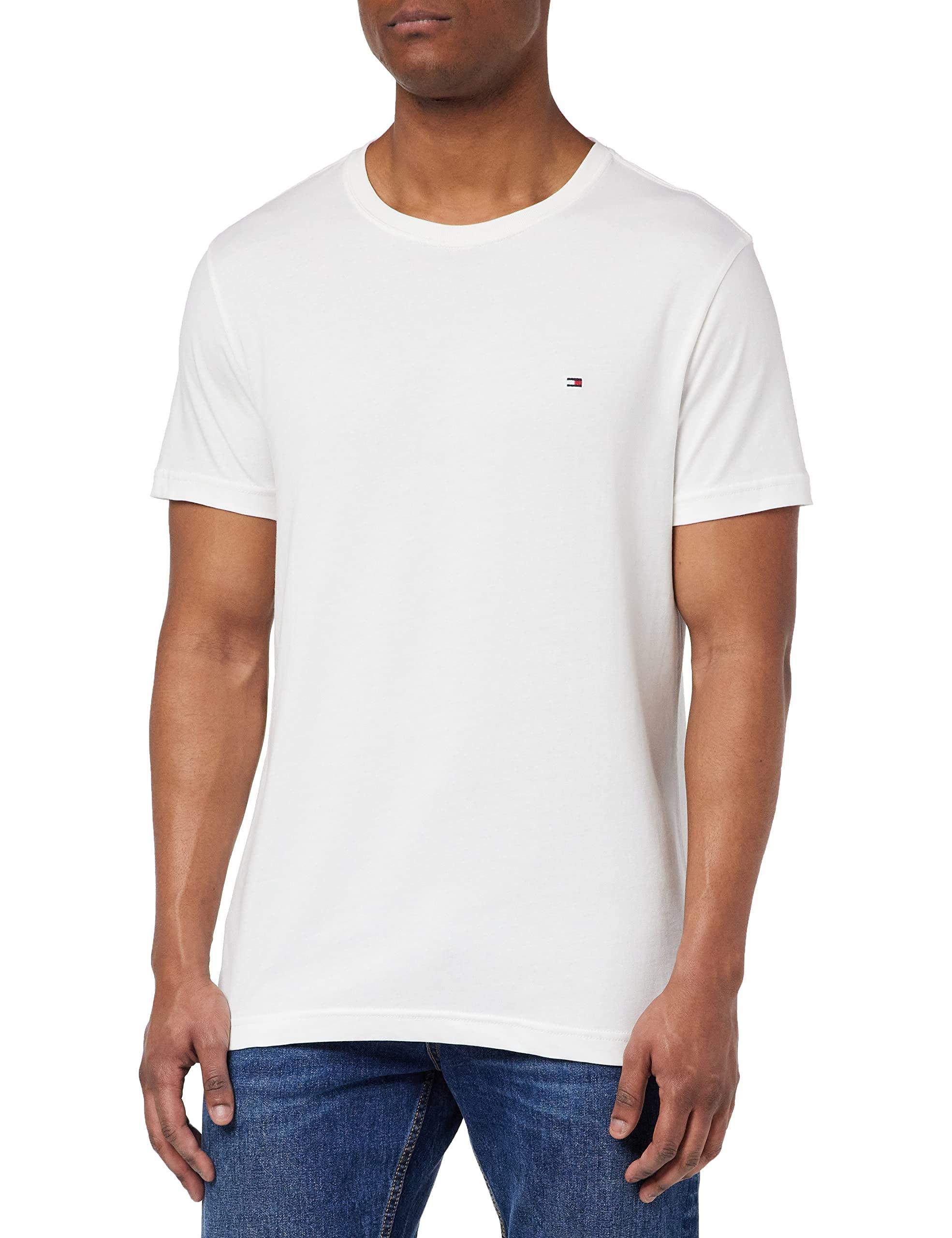 Camiseta hombre Essential Cotton Tee con cuello redondo Tommy Hilfiger de  hombre de color Blanco | Lyst