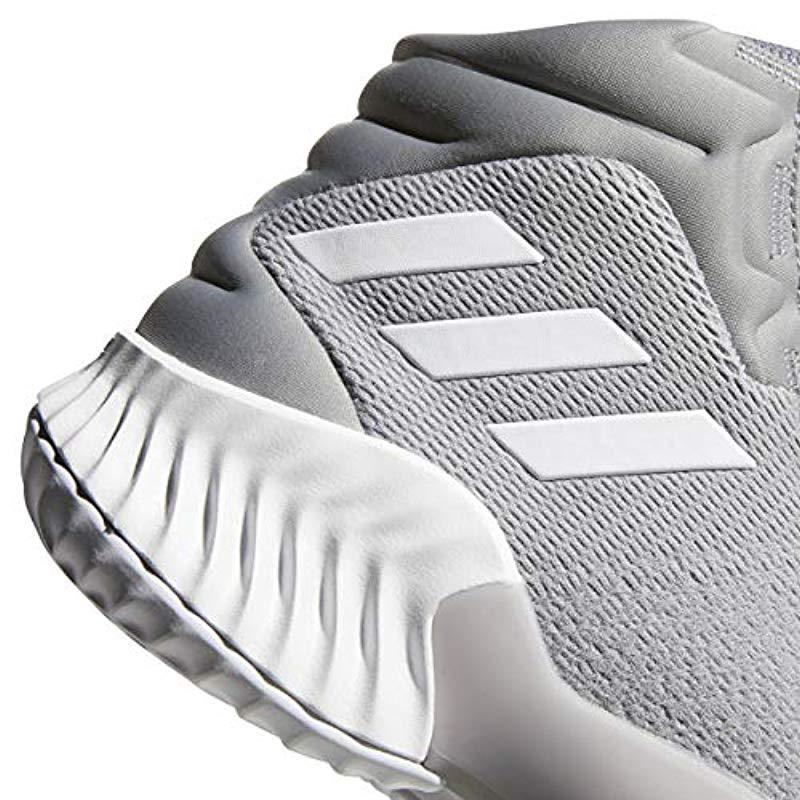 adidas Rubber Pro Bounce 2018 Basketball Shoe in Gray for Men - Lyst