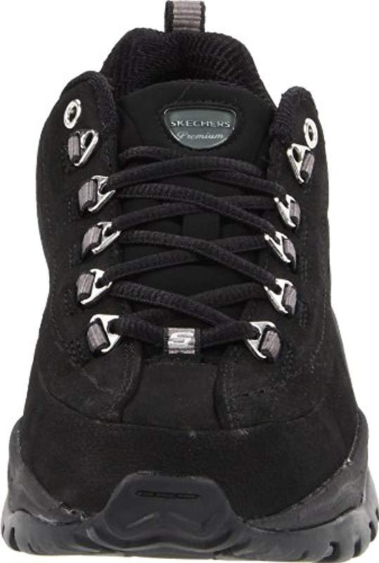 skechers premium sport black nubuck