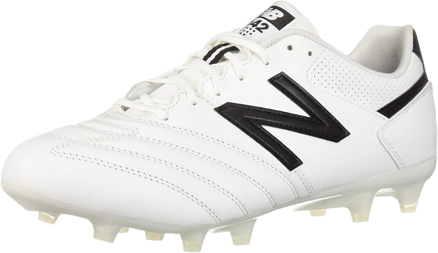New Balance Synthetic 442 Team Firm Ground V1 Soccer Shoe in White