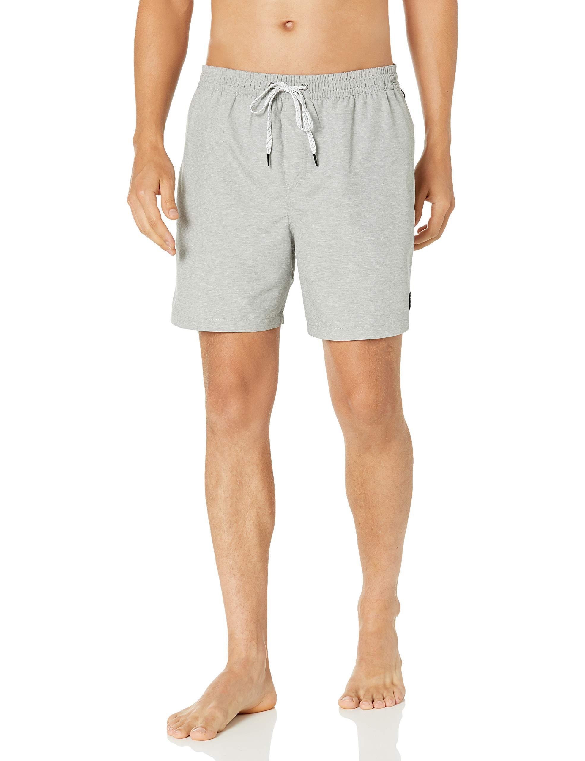 Quiksilver Suede Everyday Volley 17 Inch Outseam Elastic Waist Bathing