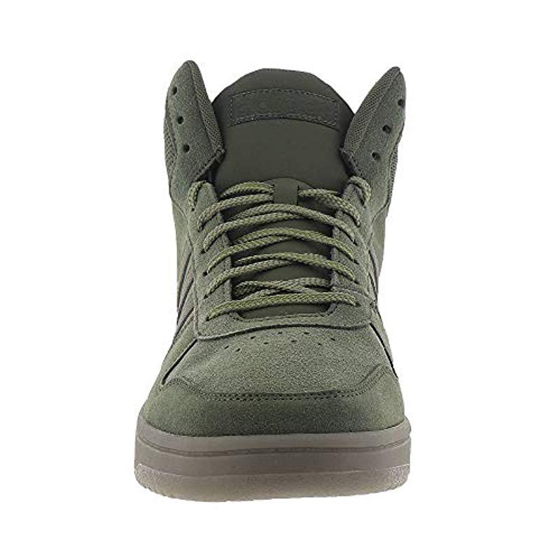 adidas Hoops 2.0 Mid Sneaker in Green for Men | Lyst