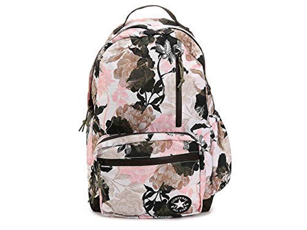 converse floral backpack