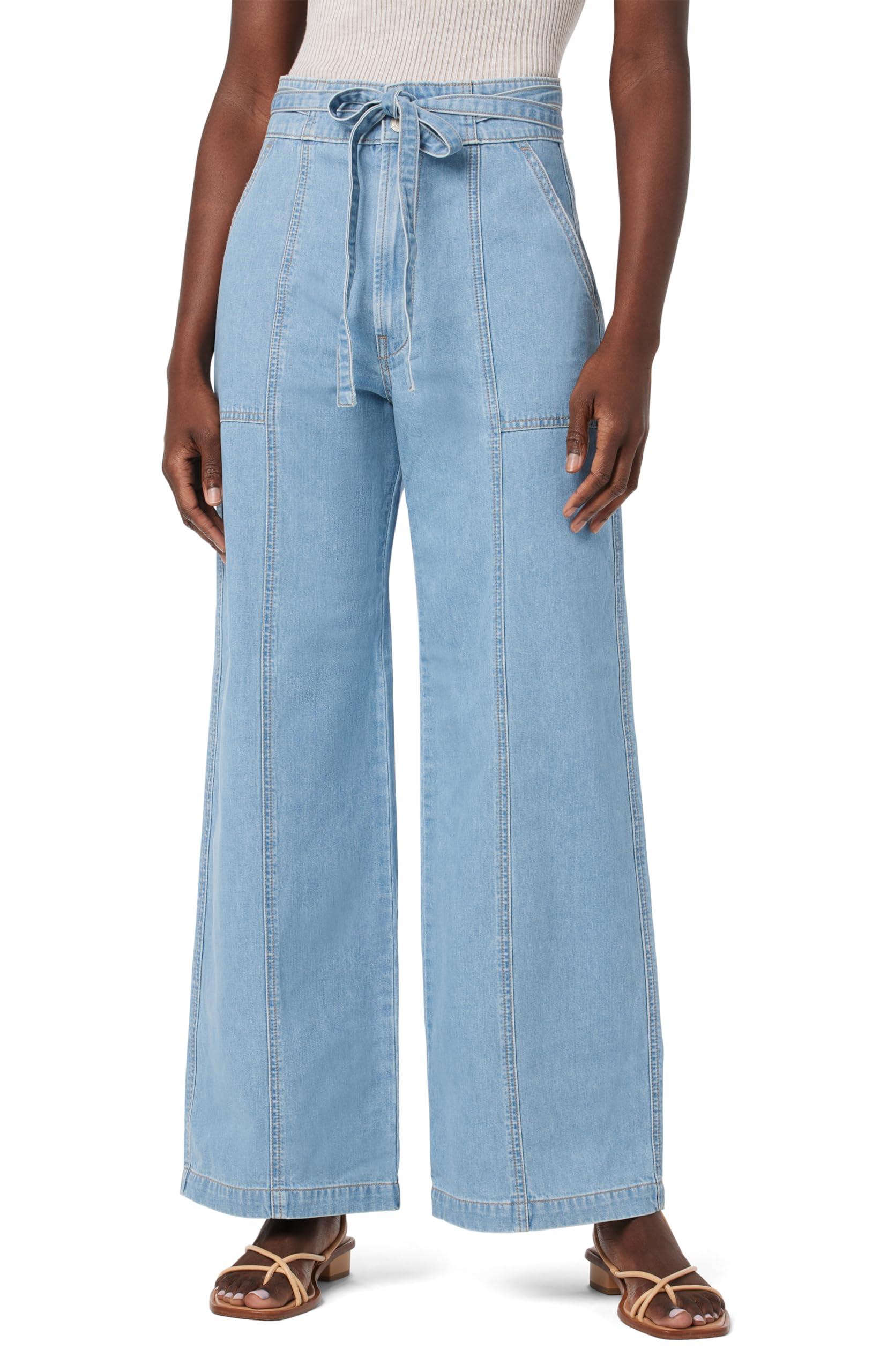 Tie Waist Wide Leg Trouser Casual Pants