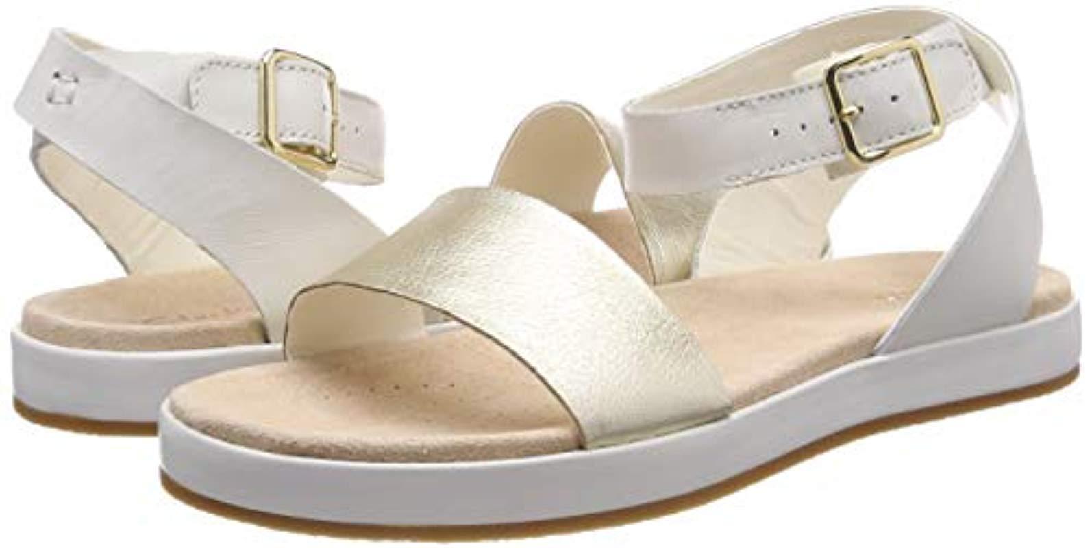 clarks cream sandals
