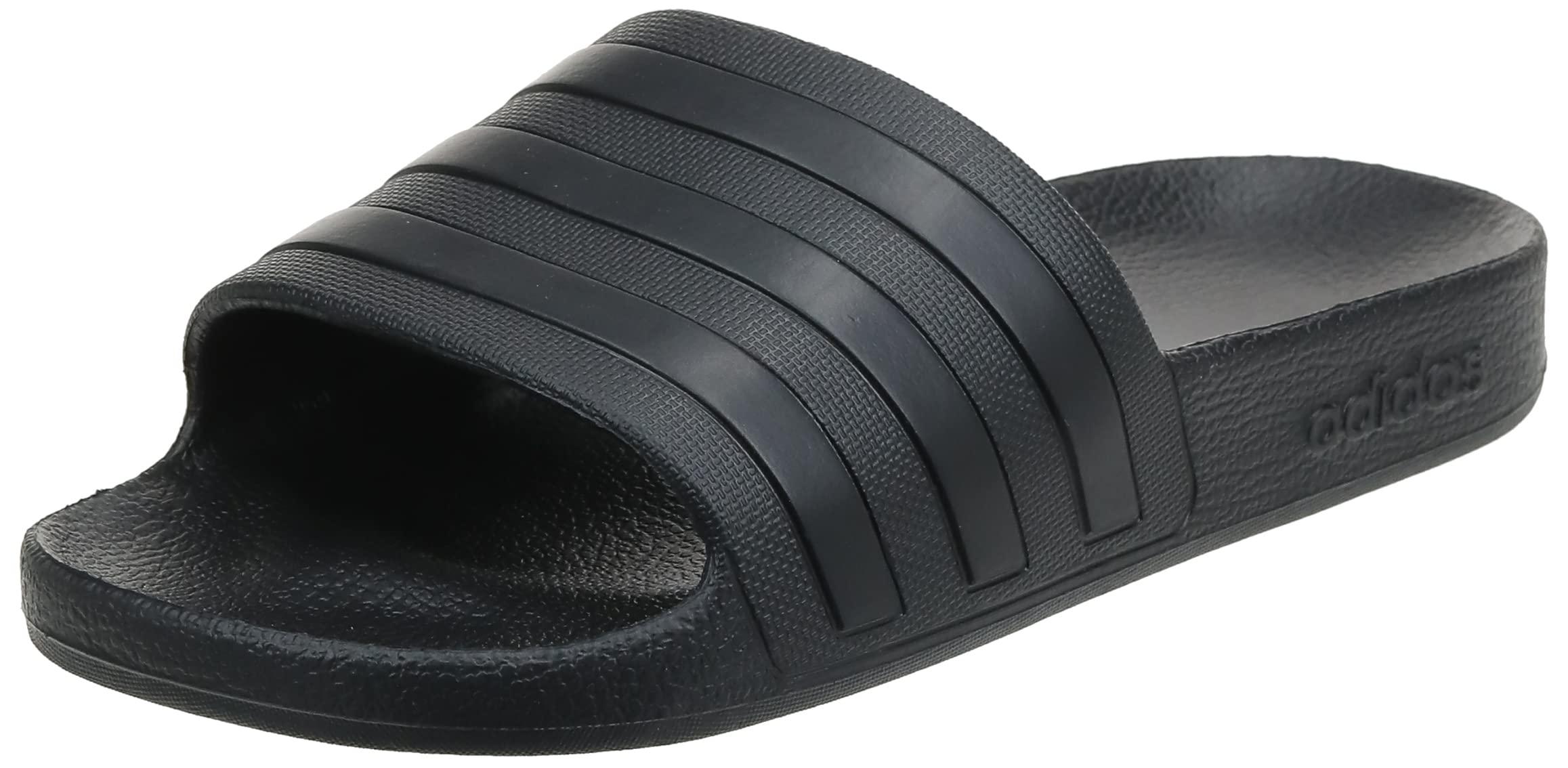 adidas Adilette Slide in Black/Black/Black (Black) - Save 71% | Lyst