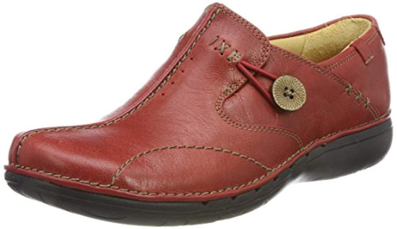 Un Loop, para Mujer Clarks de color Rojo |