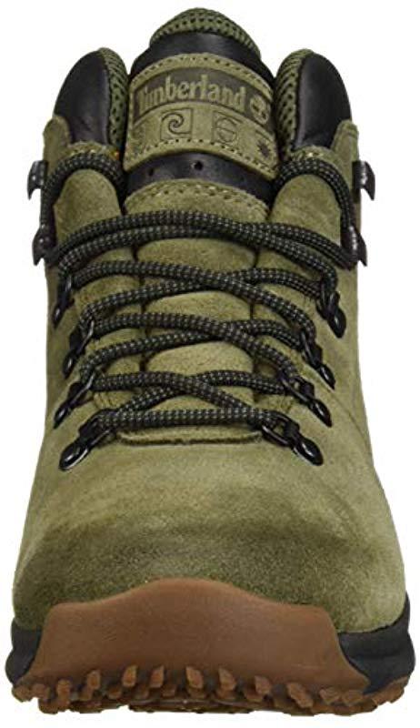 Timberland World Hiker Mid Ankle Boot in Green for Men | Lyst UK