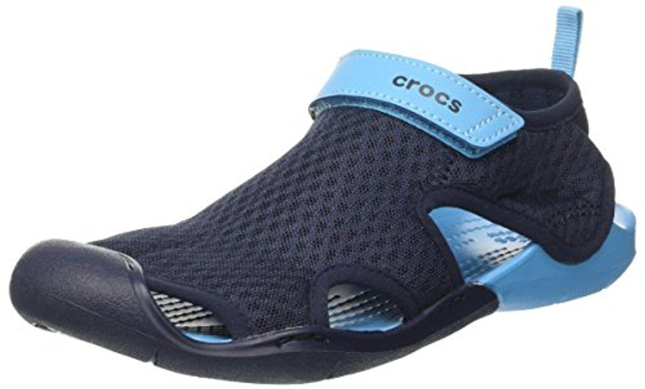 Crocs™ Swiftwater Mesh Sandal in Blue | Lyst