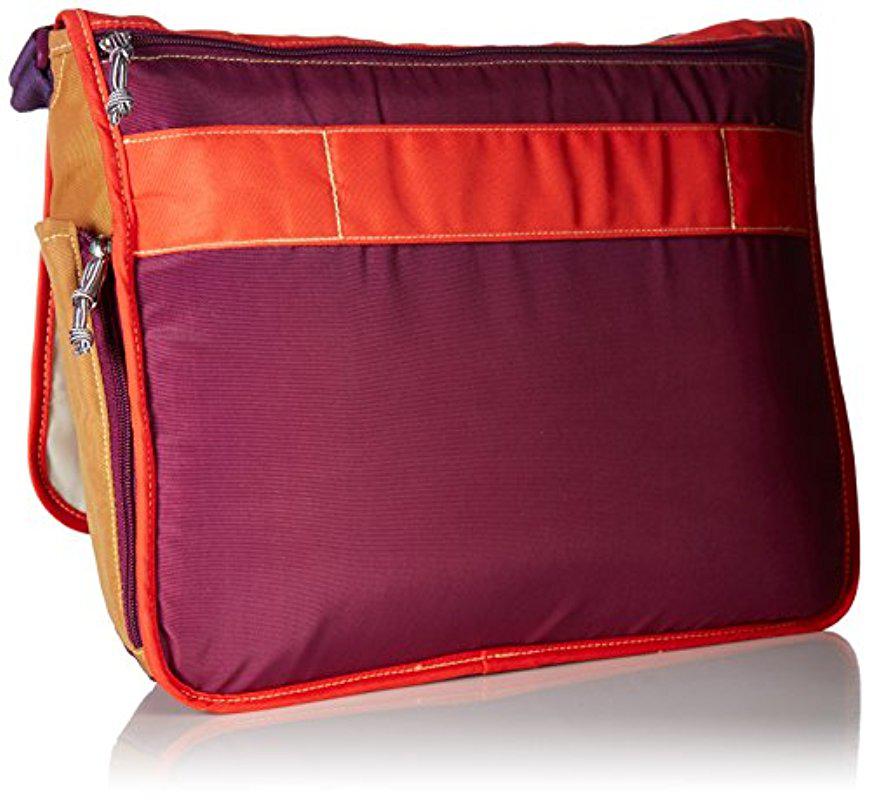 vera bradley lighten up laptop messenger bag