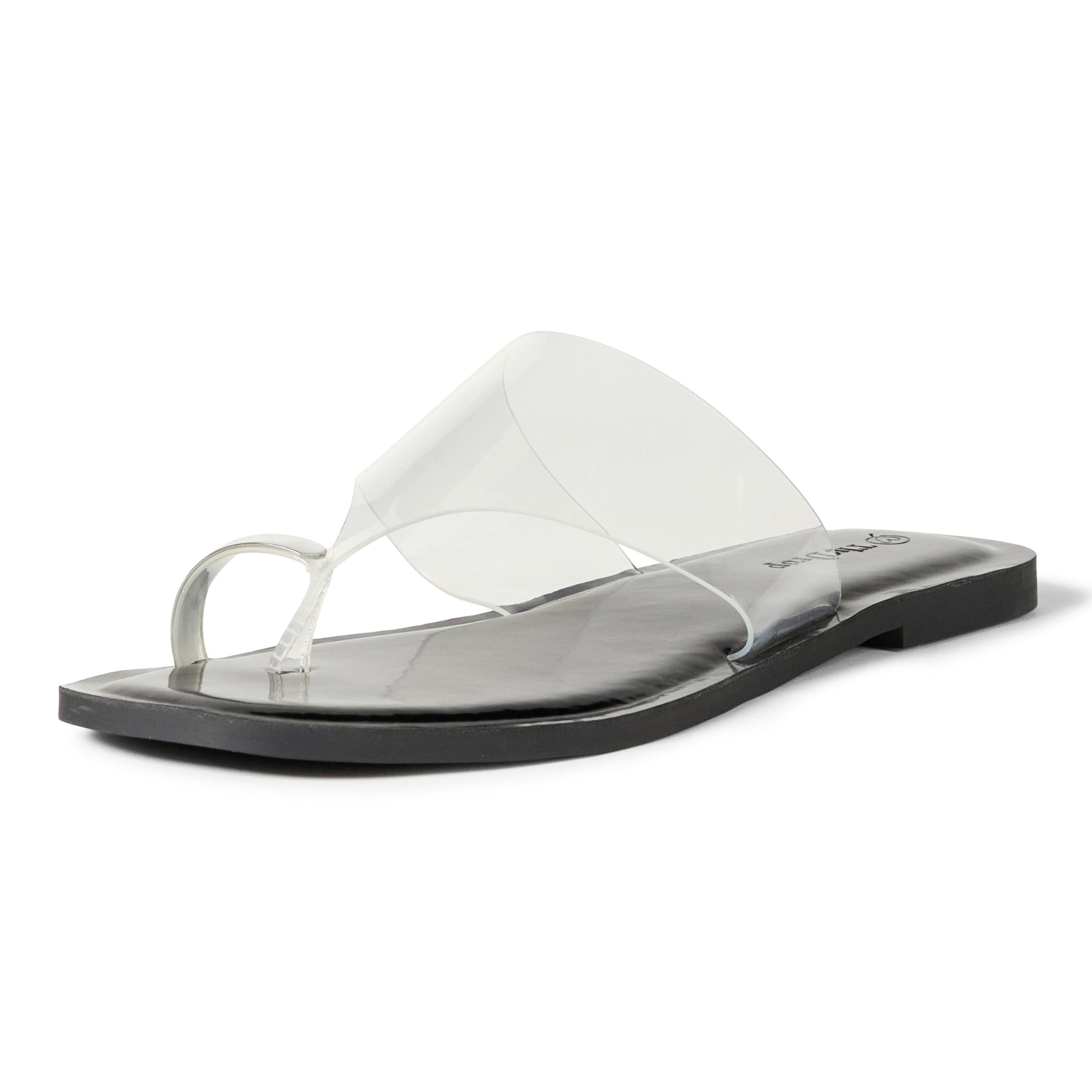 The Drop Women's Cinda Thong Sandal - Influencer Style, Staples By The Drop Collection