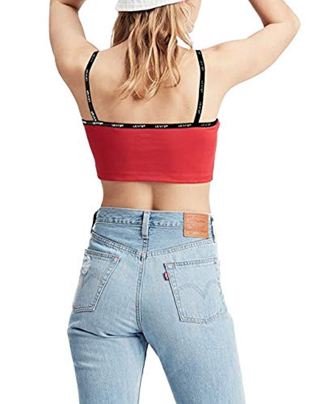 red levis top
