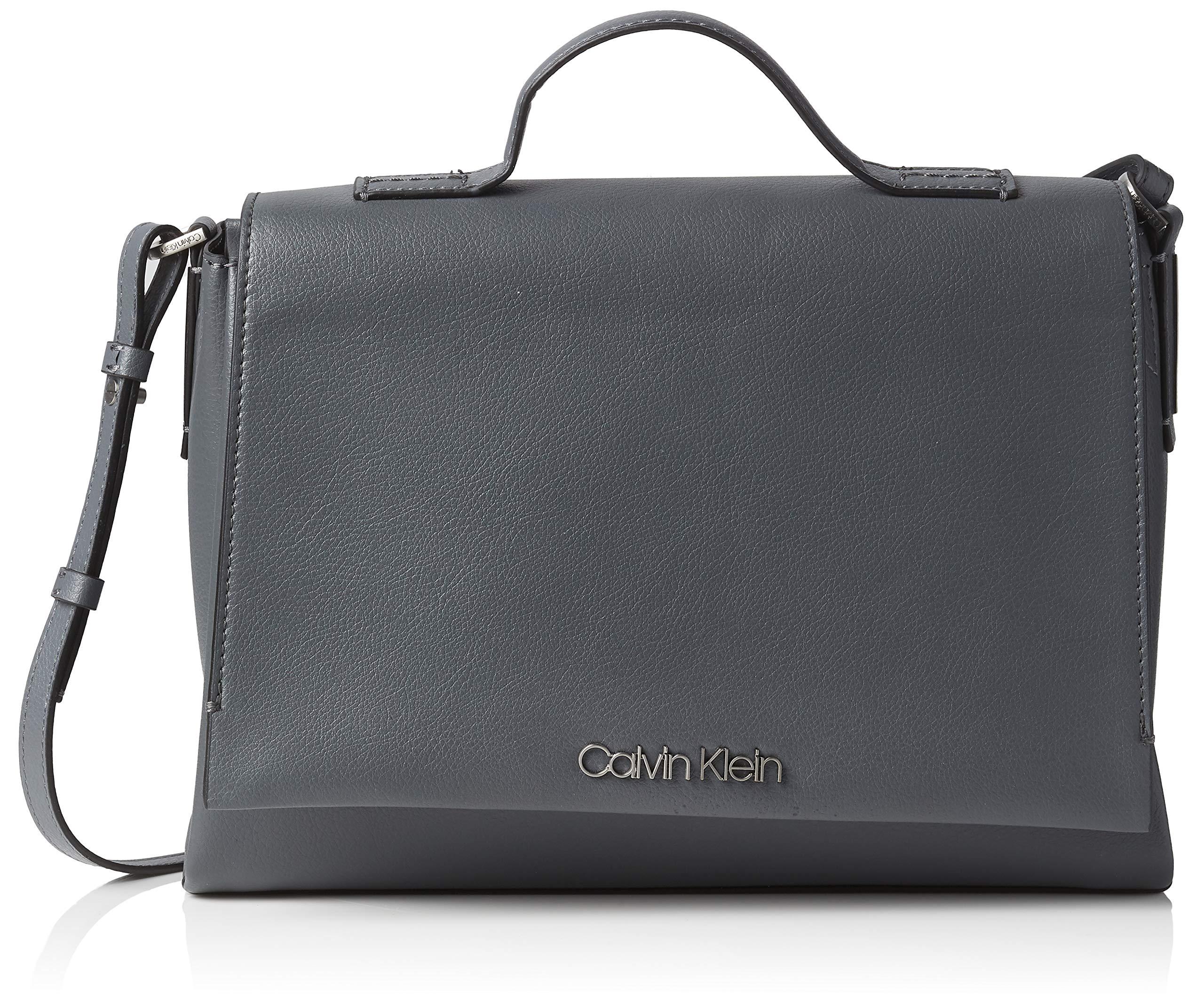 calvin klein frame top handle satchel